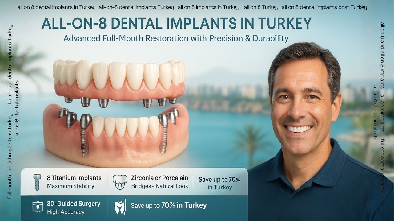 All on 8 dental implants in Turkey All on 8 dental implants in Turkey