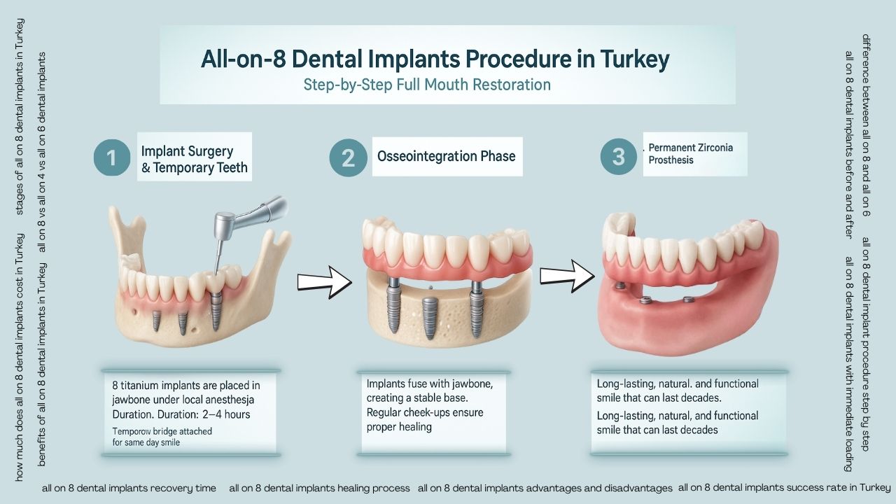 All on 8 implants in Turkey All on 8 implants in Turkey