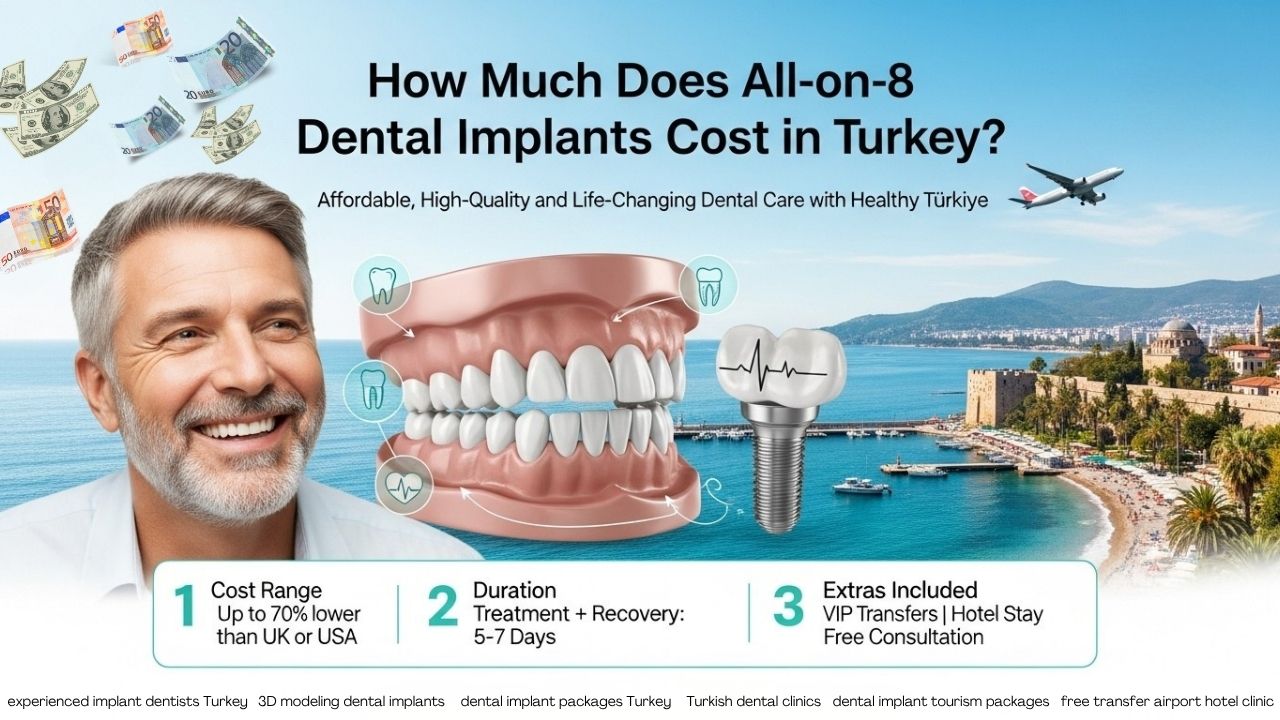 All on 8 dental implants cost Turkey All on 8 dental implants cost Turkey