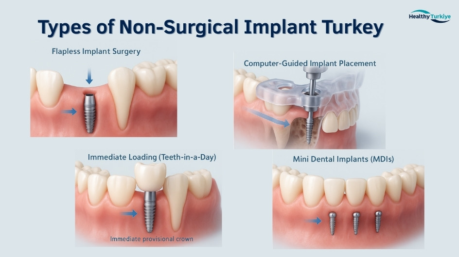 Non surgical dental implant in turkiye Non surgical dental implant in turkiye