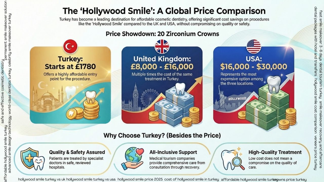 Hollywood smile dental treatment turkey