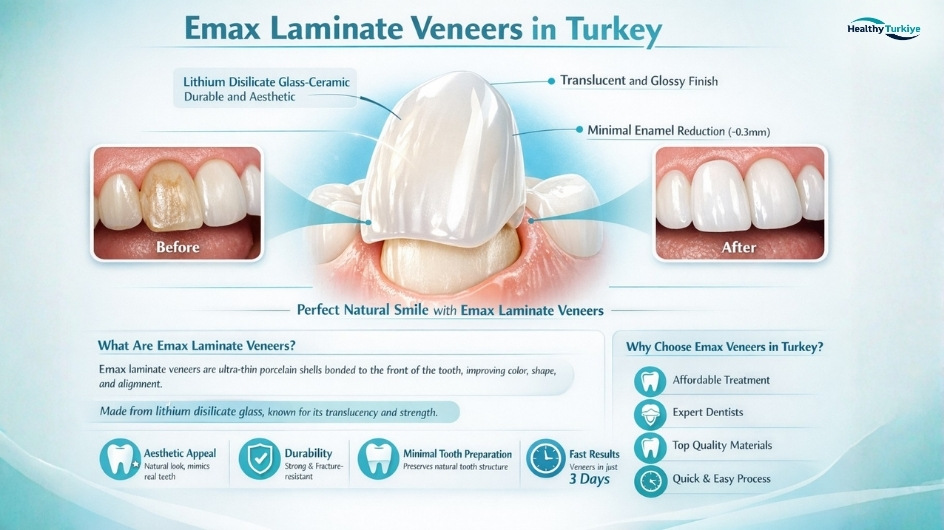 Emax laminate veneers in turkey