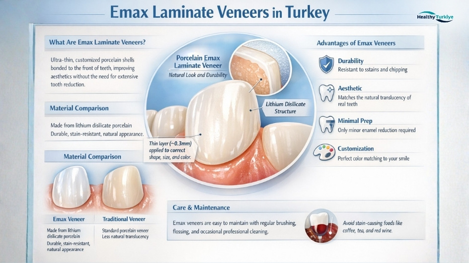 Emax laminate veneers turkey
