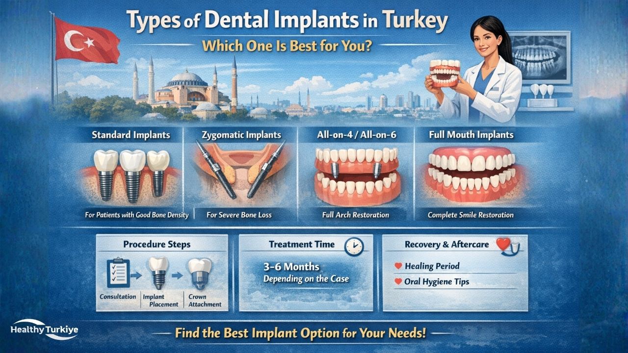 Types of Dental Implants in Turkey – Which One Is Best for You?