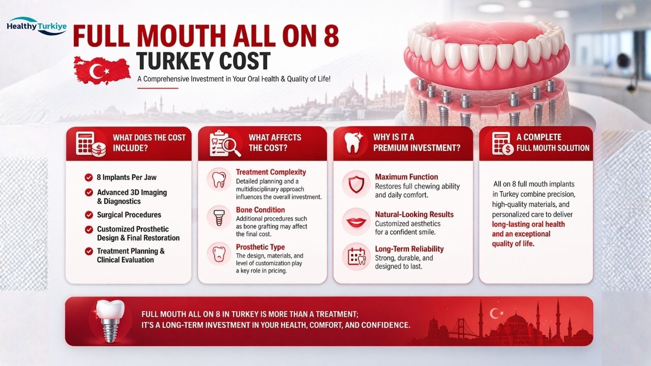 full mouth all on 8 turkey cost