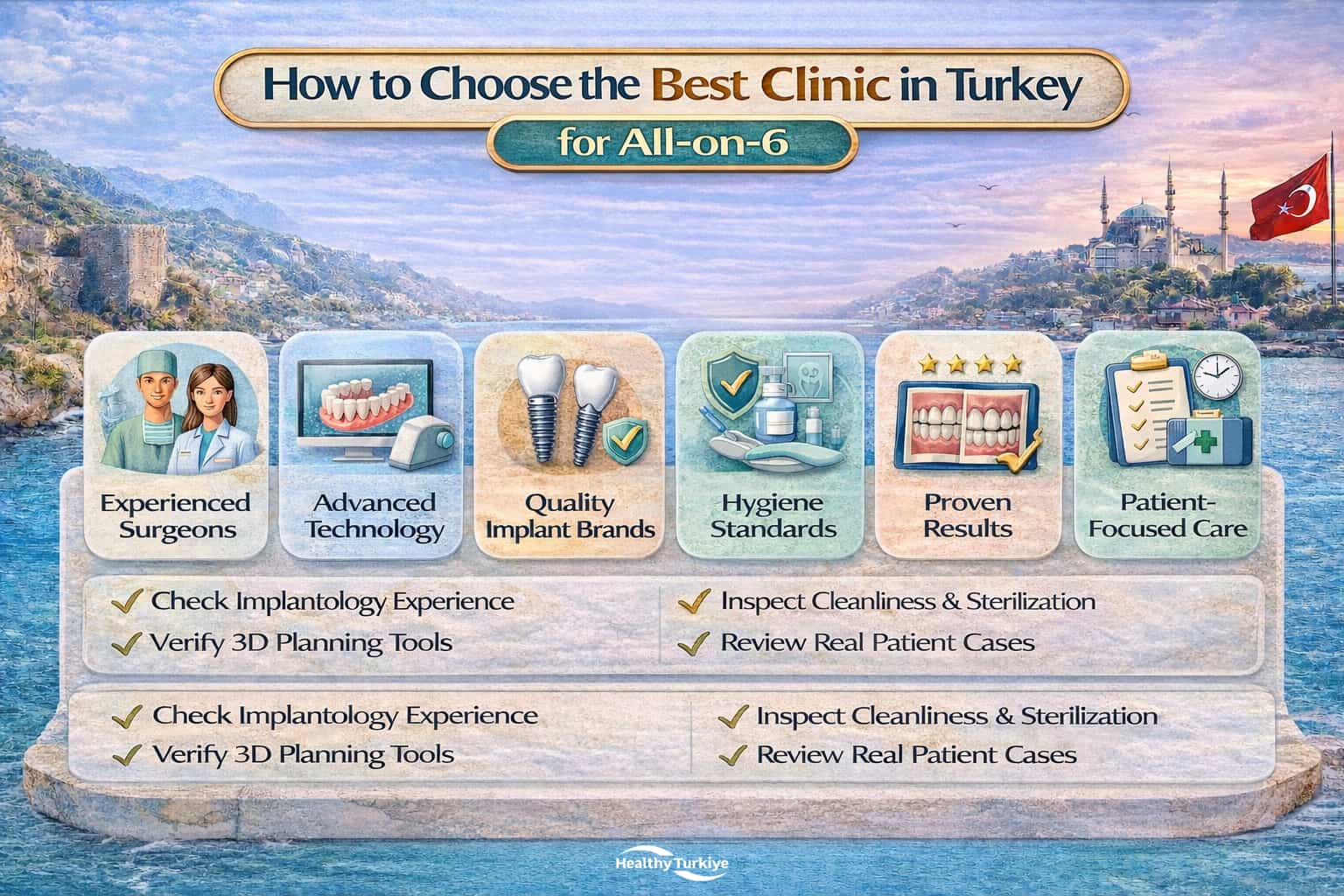 how to choose the best clinic for all on 6 dental implants in turkey